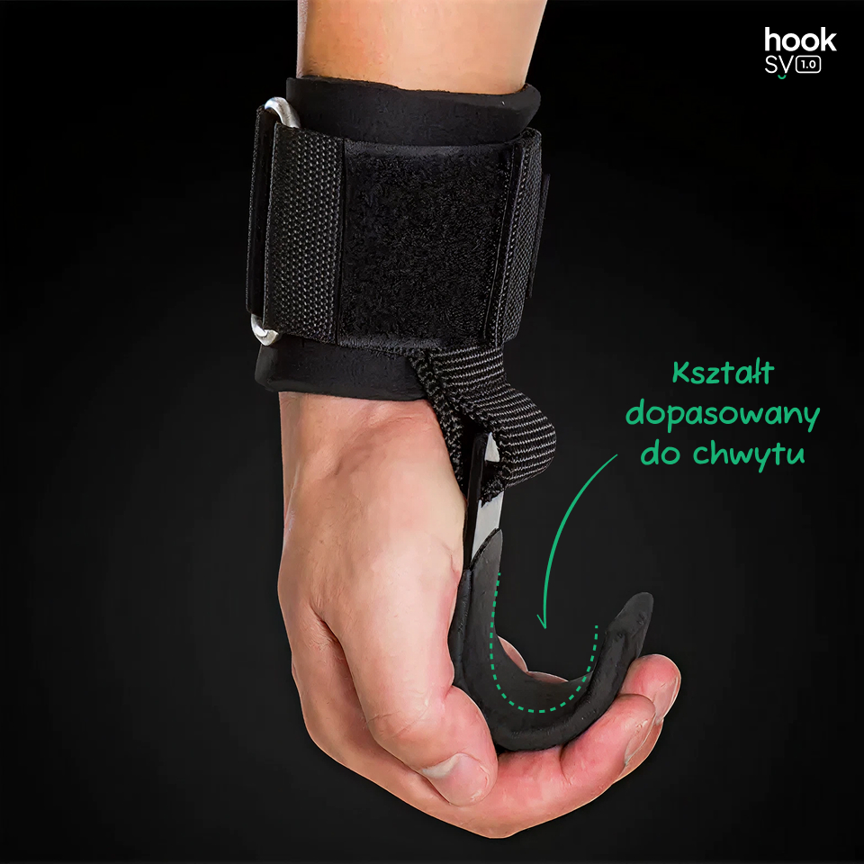 Haki do ćwiczeń Fitness 2.0<p class="claim-container">Seria <strong>urwana</strong> w połowie? Hooksy pomagają <strong>dowieźć powtórzenia</strong ></p>